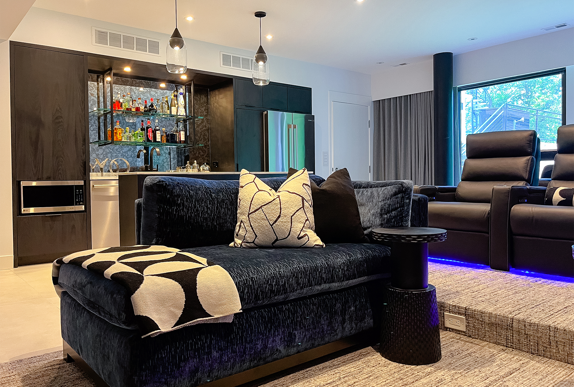 Family Home Theater - Erica Friedland Design